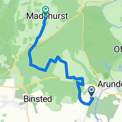 Stewards Rise, Arundel to Madehurst Lodge, Arundel