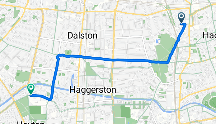 Sylvester Path, London to Gainsborough Studios South, London