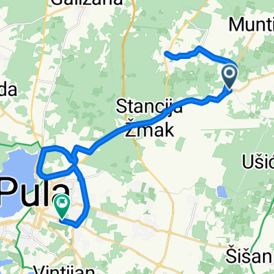 Valtursko polje 191A to Mutilska ulica 42A