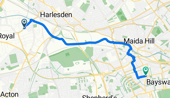 Acton Lane, London to Westbourne Grove, London