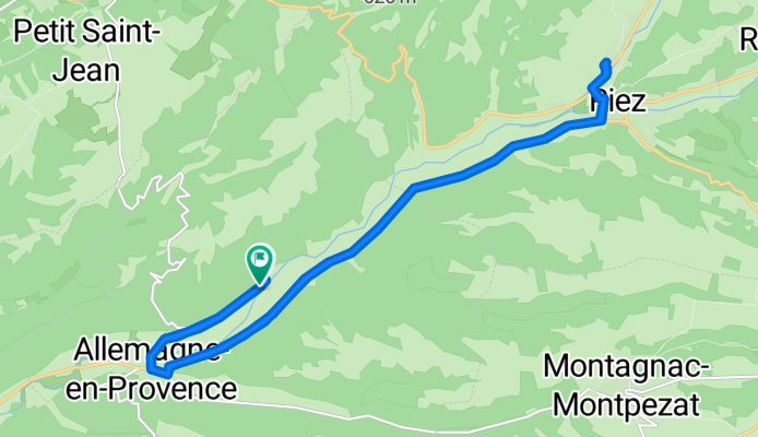 Allemagne-en-Provence to Riez and Return