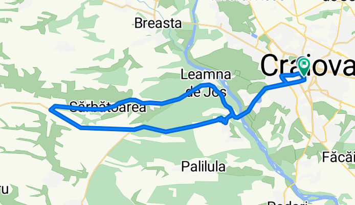 Trasa do Strada Sfântu Dumitru