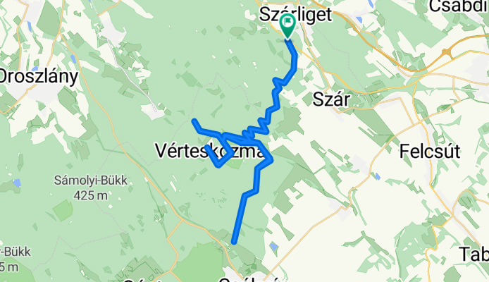 Szárliget -Verteskozma-Csákvár