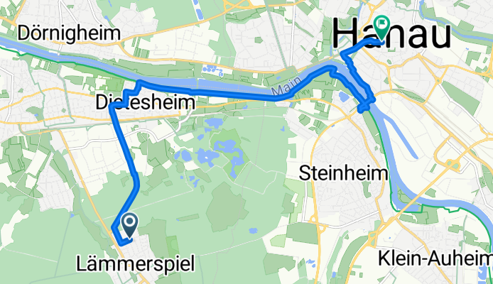 Brentanostraße, Mühlheim am Main nach Paradiesgasse, Hanau