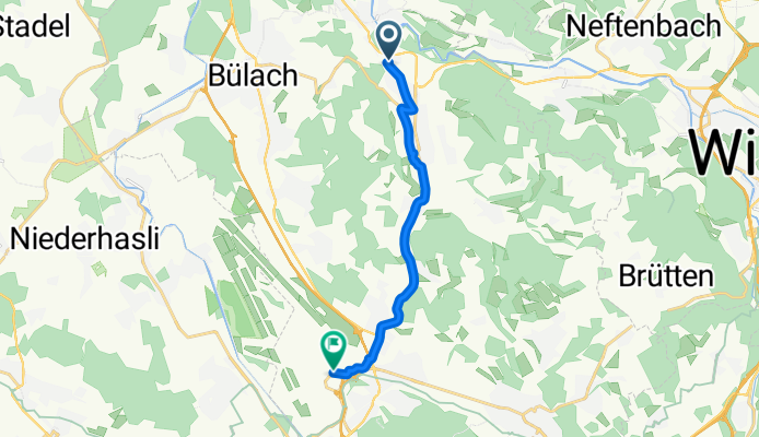 Hardstrasse to Zürich Flughafen