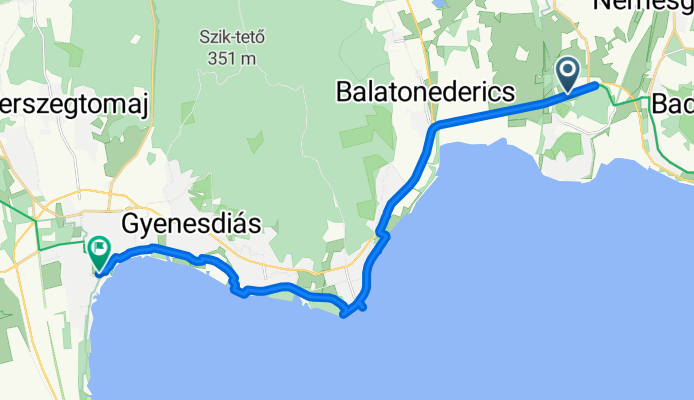 71-es főút, Szigliget - Helikonliget, Keszthely