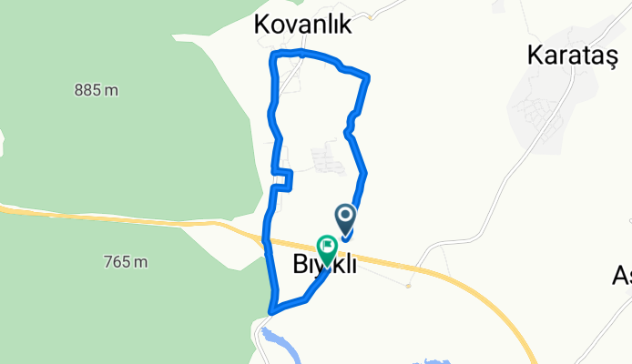 D650 Akdeniz Blv-15 to Bıyıklı Köyü Yolu