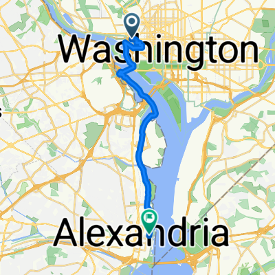 Hughes Mews St NW, Washington to N Royal St, Alexandria