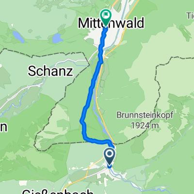 Von Scharnitz bis Mittenwald