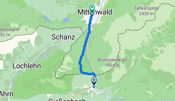 Von Scharnitz bis Mittenwald
