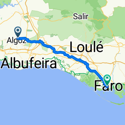 Caminho das Amoladeiras, Algoz to Rua Cons Sebastião Teles, Faro