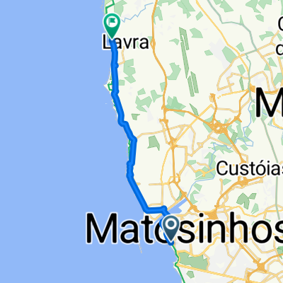 Avenida Gen Norton de Matos, Matosinhos to Avenida da Praia de Angeiras, Lavra