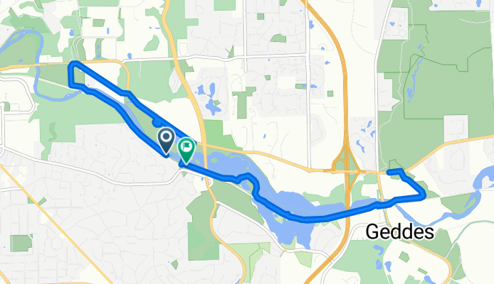 Geddes Ridge Avenue to Gallup Park Road