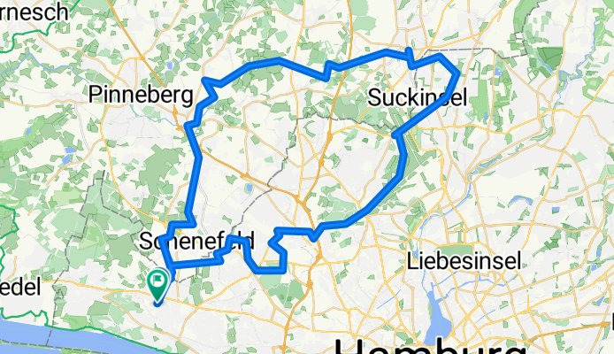 Sülldorf- Niendorfer Gehege - Flughafen - Garstedt - Bönningstedt - Relingen auf grünen Wegen