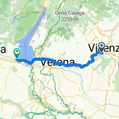 Via Vicenza, Altavilla Vicentina a Desenzano del Garda