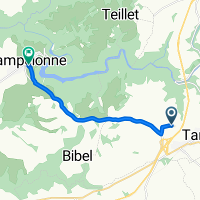 De Route de Marsal à Rue Carles