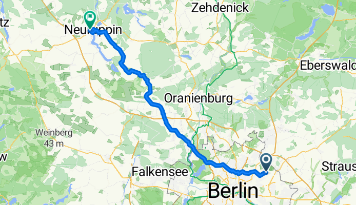 Welsestraße to Neuruppin