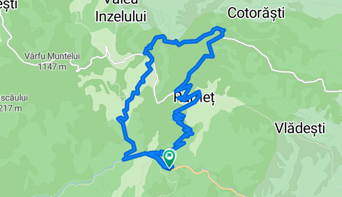 DJ750C, Râmeți  Cotorăști Vf Plesii Valea Uzei Cheile Mănăstiri
