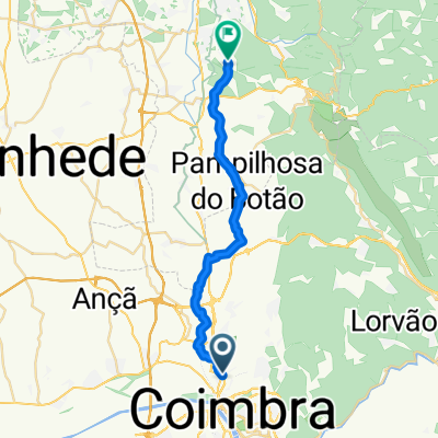 Estrada das Eiras, Coimbra a Rua das Árvores, Vila Nova de Monsarros