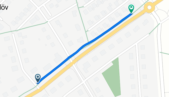 Hantverkaregatan 2A to Kronetorpsvägen