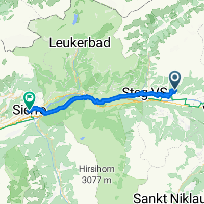 Rarnerkumme, Niedergesteln nach Rue du Bourg, Siders