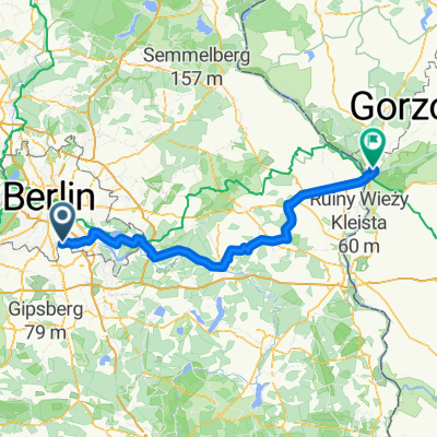Route nach Küstrin