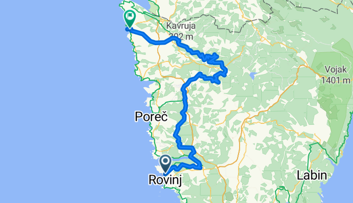 Ulica Luigija Montija 2A to Ulica Ivana Matetića Ronjgova