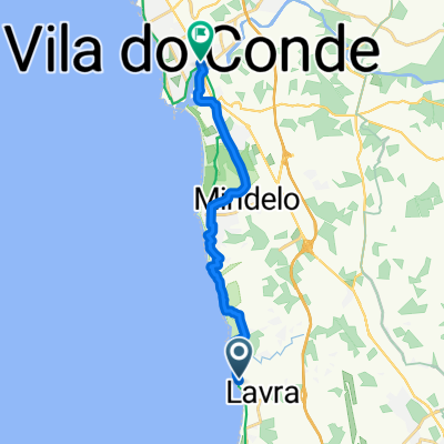 Avenida da Praia de Angeiras, Lavra to Rua de Outubro, Vila do Conde