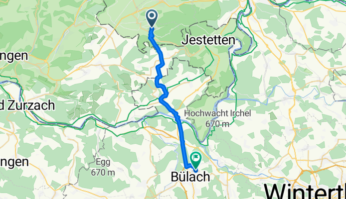 Von Wilchingen bis Eschenmosen, Nussbaumen, Heimgarten, Glattfelden