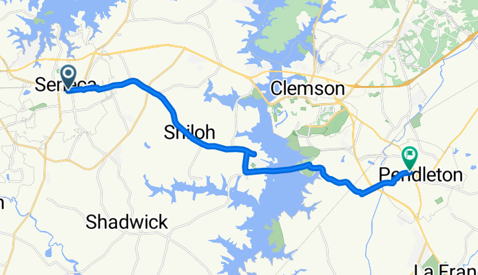 N Townville St, Seneca to Town St, Pendleton