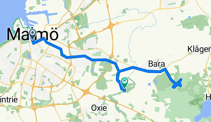 Drottninggatan, Malmö to Södra Sallerup, Malmö