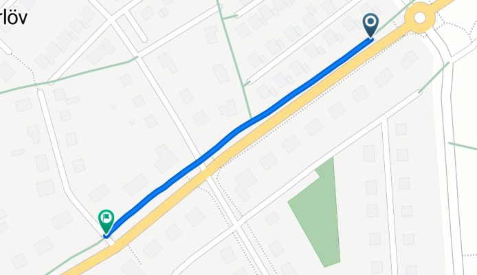 Kronetorpsvägen to Hantverkaregatan 2A