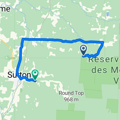 Ch du Mont-Écho, Sutton à Rue de la Poudreuse, Sutton