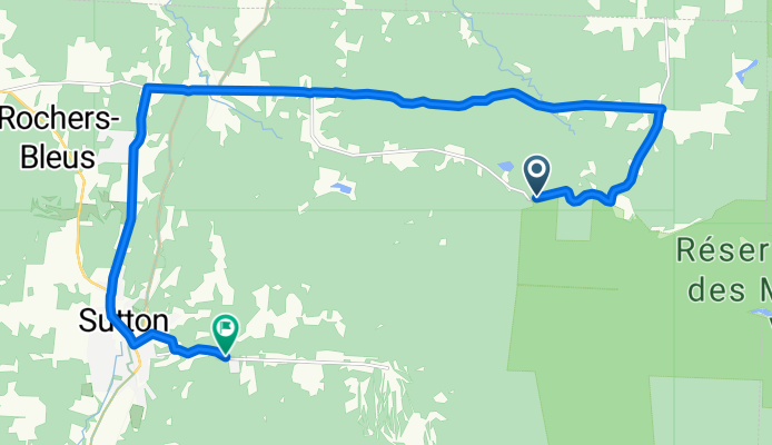 Ch du Mont-Écho, Sutton à Rue de la Poudreuse, Sutton