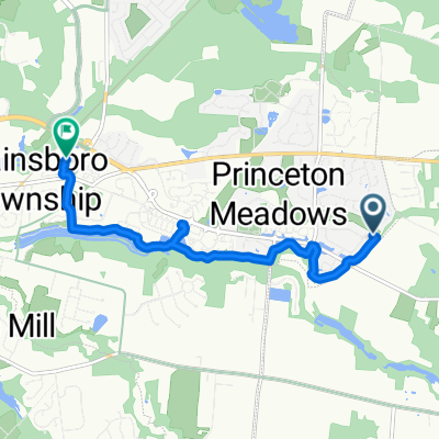 Ravens Crest Dr, Plainsboro to Schalks Crossing Rd, Plainsboro