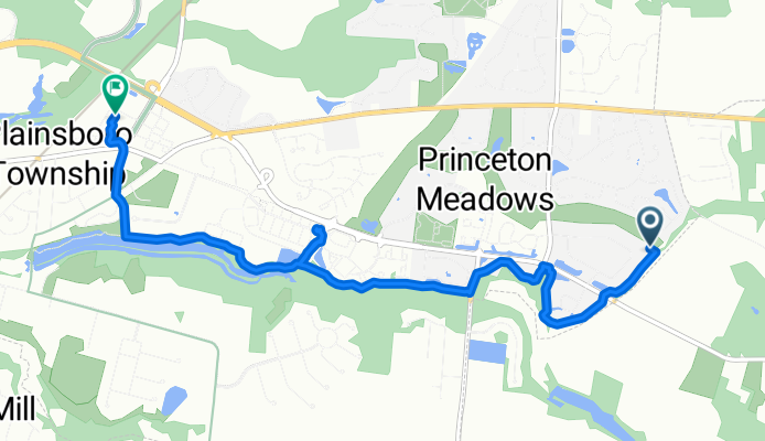 Ravens Crest Dr, Plainsboro to Schalks Crossing Rd, Plainsboro