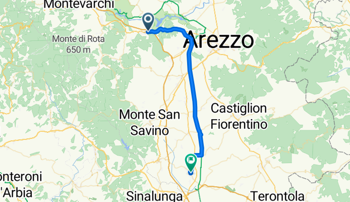 Via Nazionale, Laterina Pergine Valdarno to Piazzetta San Domenico, Foiano della Chiana