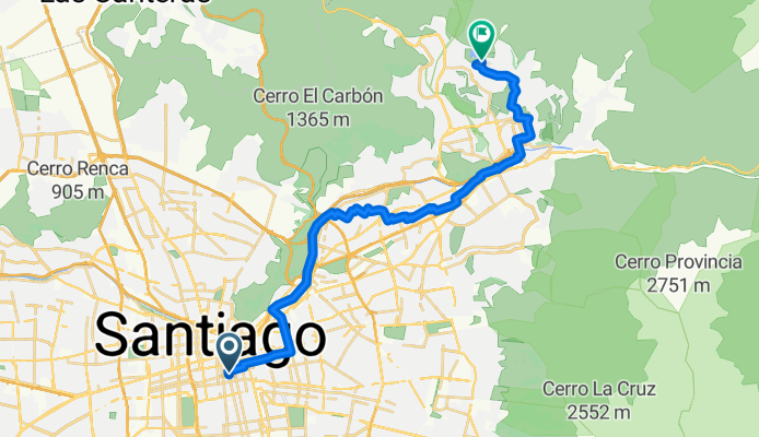 Carmen, Santiago a Los Sauzales, Lo Barnechea