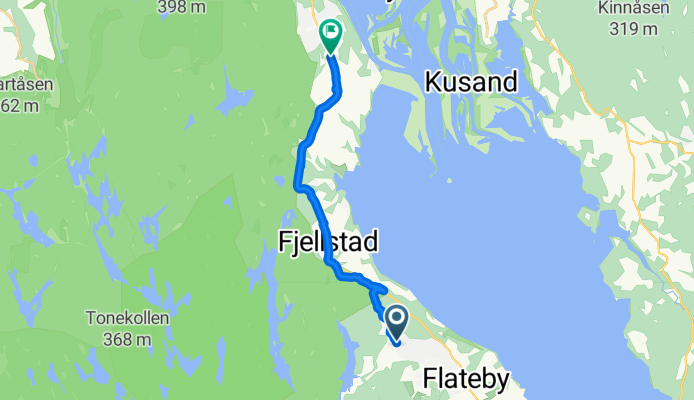 Høgdaveien, Flateby to Hektnervegen, Fjerdingby