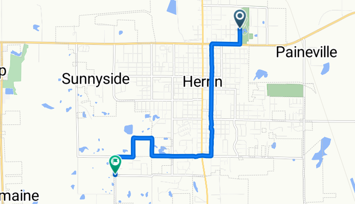 Herrin to W Brewster Rd, Herrin