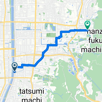 Shijo-ohashi Bridge, 교토시에서 사쿄구, 교토시까지