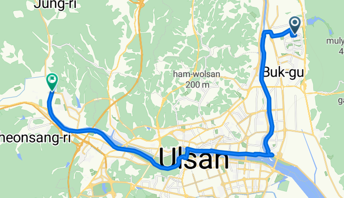 송정동, 울산광역시에서 두동로, 울산광역시까지