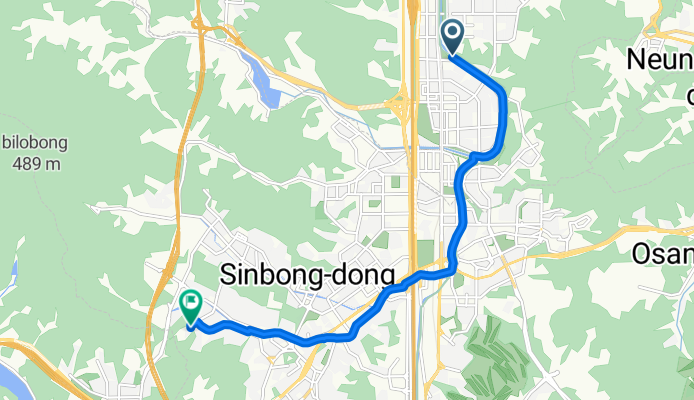 정자동, 성남시에서 성복동, 용인시까지