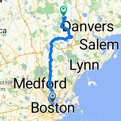 Water St, Boston to Lake St, Middleton