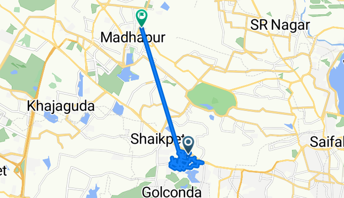 Route to Jai Hind Gandhi Road