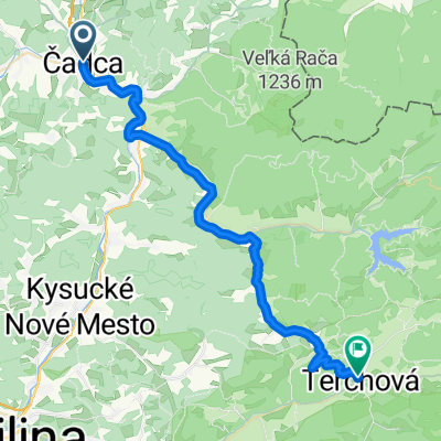 CA- St.Bystrica- s. Lutiška- Terchová / rozhľadňa