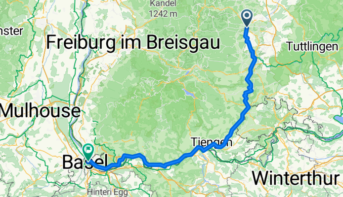 Bräunlingen nach Maulbeerstrasse, Basel