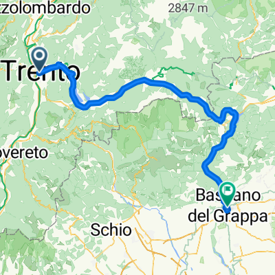 Via Roma, Trento a Via San Bassiano, Bassano del Grappa