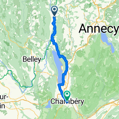 Rue de Méral, Seyssel nach Place du 8 Mai 1945, Chambéry