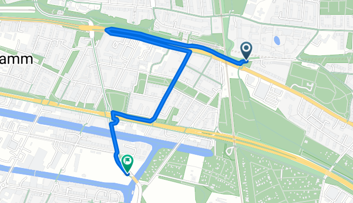 Beim Rauhen Hause nach Osterbrookplatz